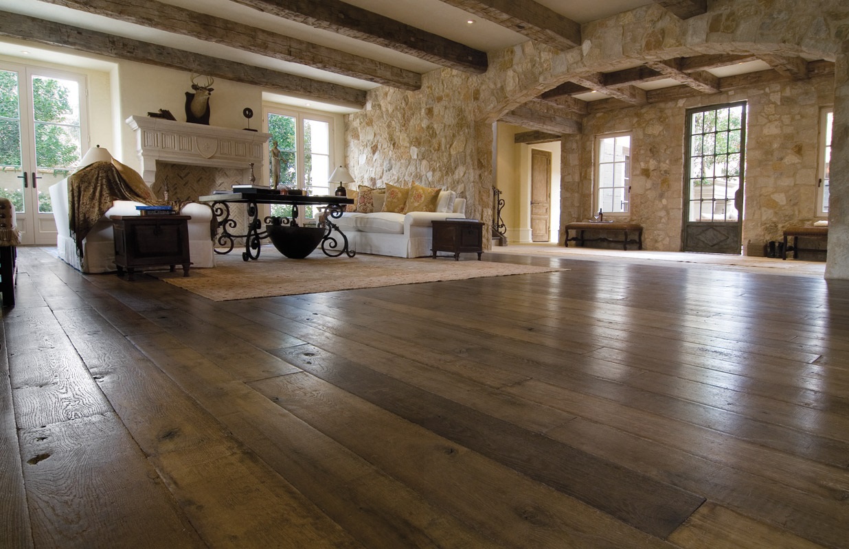 Pool marge Stevenson massief eiken vloer, eikenhouten planken, eiken vloer -  Parketvloeren-houten vloeren, ontwerp en installatie.